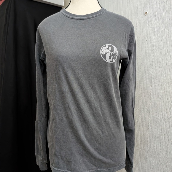 Stussy Charcoal Long Sleeve Men's Tee - Picture 1 of 5